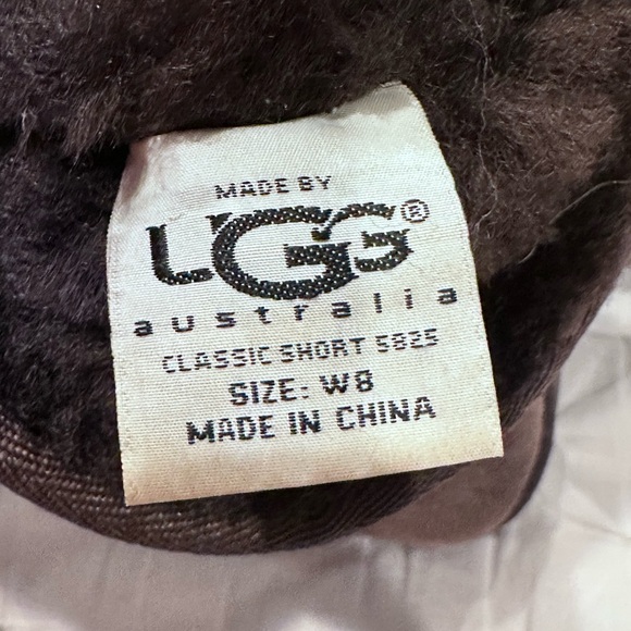 UGG chocolate mid calf boots -gently used-size 8 - Picture 5 of 7